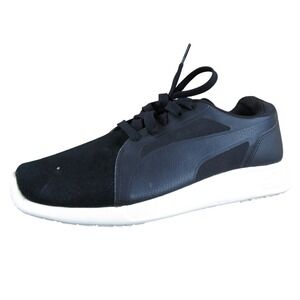 PUMA Men St Trainer Evo SD Sneaker Black Leather Sz 8.5 Medium Gently Used 2025
